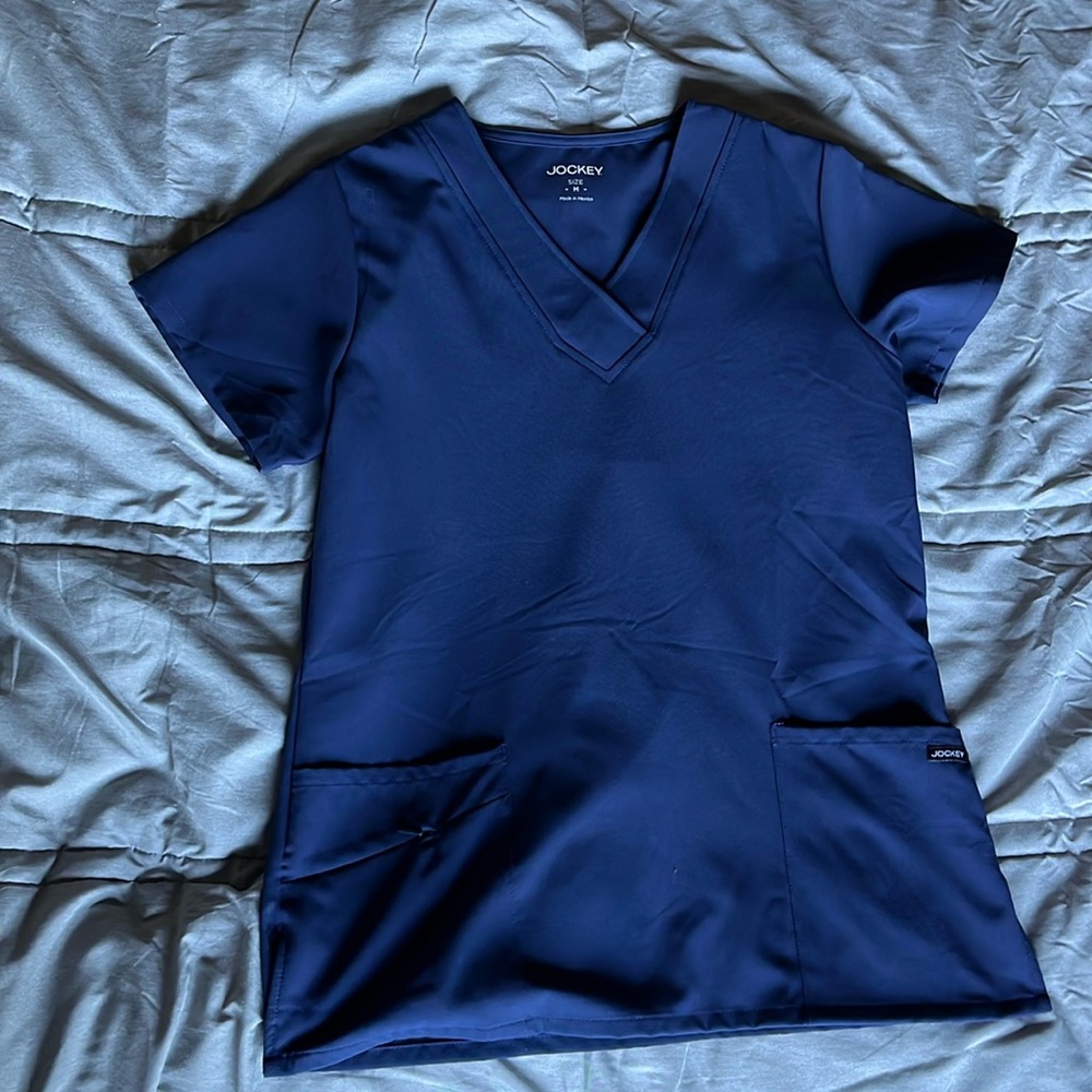 Jockey Navy Blue Scrub Top